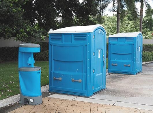 there are various types of ADA portable toilets available for rental such as standard, deluxe, and luxury models